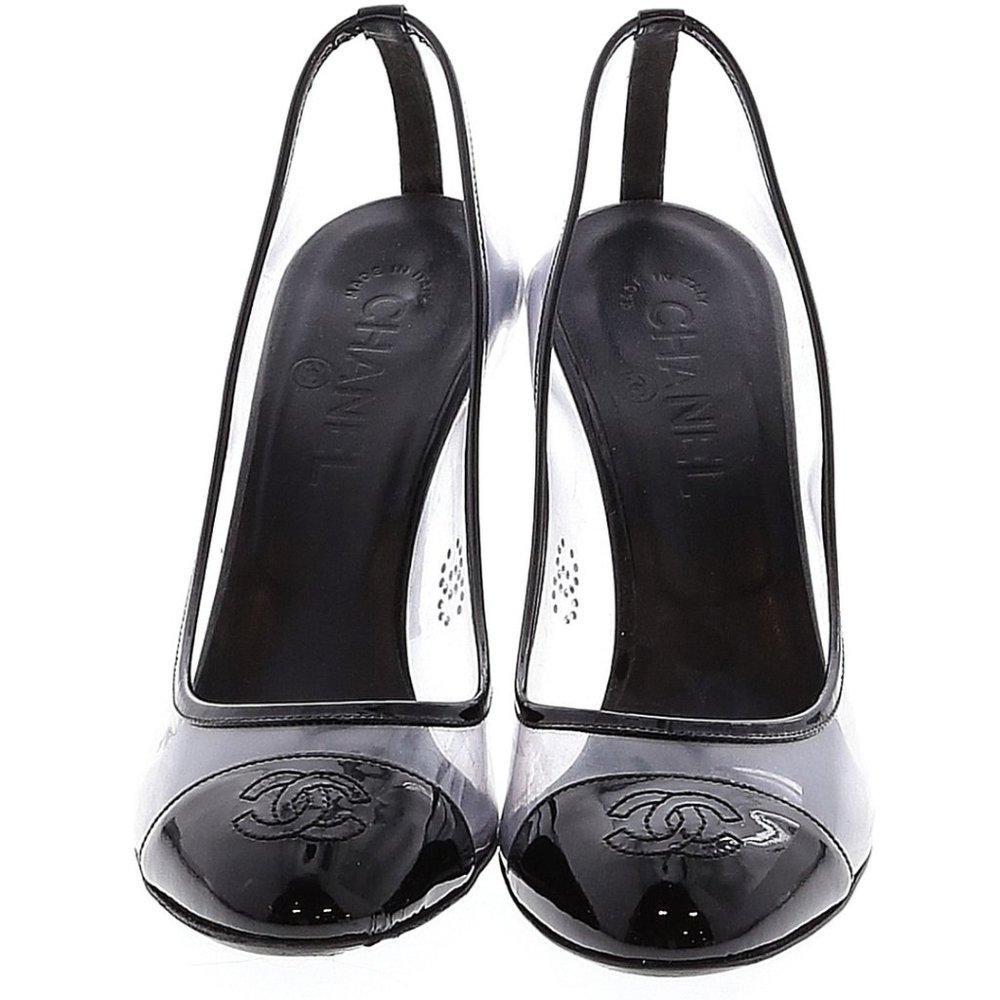 Chanel Cap Toe PVC Heels